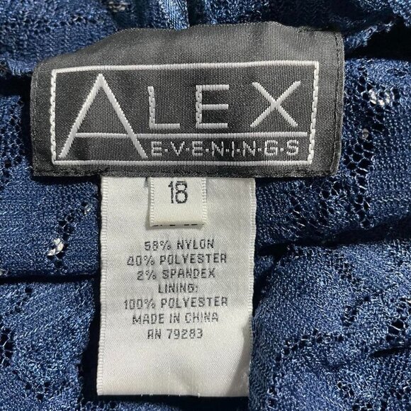 Alex Evenings 18 Top Blouse Cardigan Blazer Kimono Wedding Party Holidays Lace - Picture 5 of 6